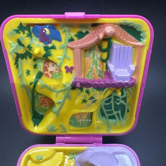 Vintage Polly Pocket 1989 Wild Zoo World 3 Animal Figures Bluebird Toys - Picture 4 of 9